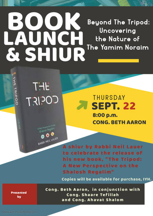 Banner Image for Rabbi Neal Lauer: Shiur and Book Signing
