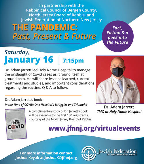 Banner Image for Dr. Adam Jarrett: The Pandemic - Past, Present, and Future