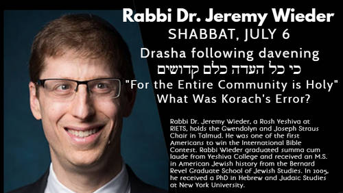 Banner Image for Guest Speaker: Rabbi Dr. Jeremy Weider